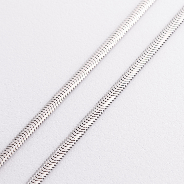 Кольє "Gisele" у білому золоті (снейк - 3.5 мм) ц00327-3,5 від ювелірного магазину Онікс - 1