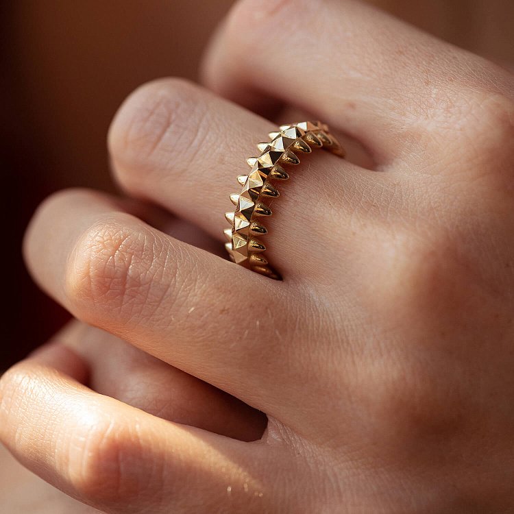 Каблучка в жовтому золоті к07618 від ювелірного магазину Онікс - 4