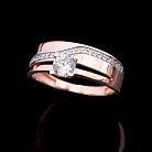 Золотое помолвочное кольцо с фианитами к03333 от ювелирного магазина Оникс - 5