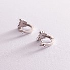 Детские серебряные серьги "Бабочки" (эмаль) 123089 от ювелирного магазина Оникс - 3