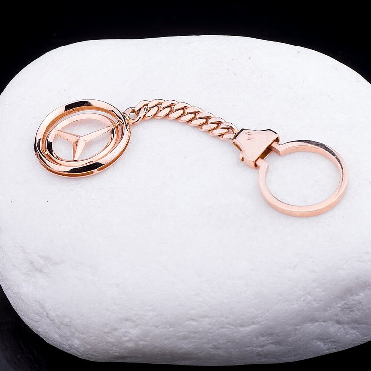 Золотой брелок "Mercedes-Мерседес" бр00001мс от ювелирного магазина Оникс - 2