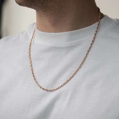 Чоловічий золотий ланцюжок ц00563 №2