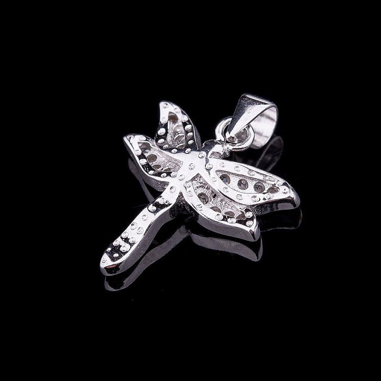 Срібна підвіска "Бабка" з фіанітами 132213 від ювелірного магазину Онікс - 2