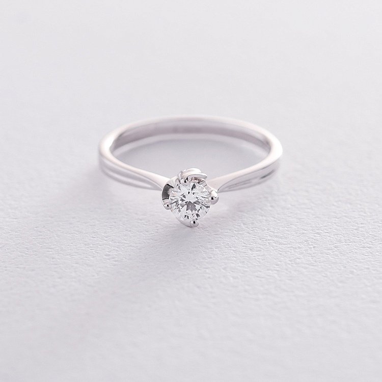 Золотое кольцо с бриллиантом кб0305lg от ювелирного магазина Оникс