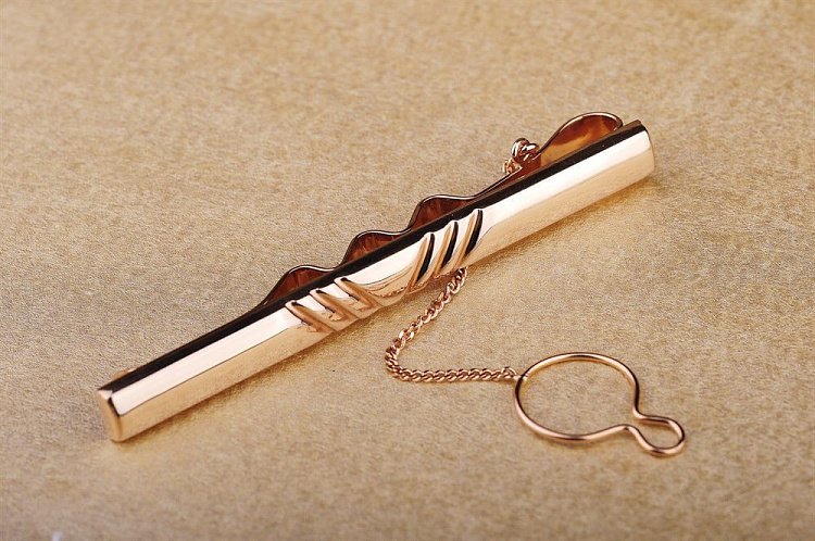 Зажим для галстука с узором заж00007н от ювелирного магазина Оникс - 1