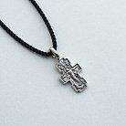 Срібний хрестик "Розп'яття. Ікона Божої Матері" Годувальниця " 131281 от ювелирного магазина Оникс - 5