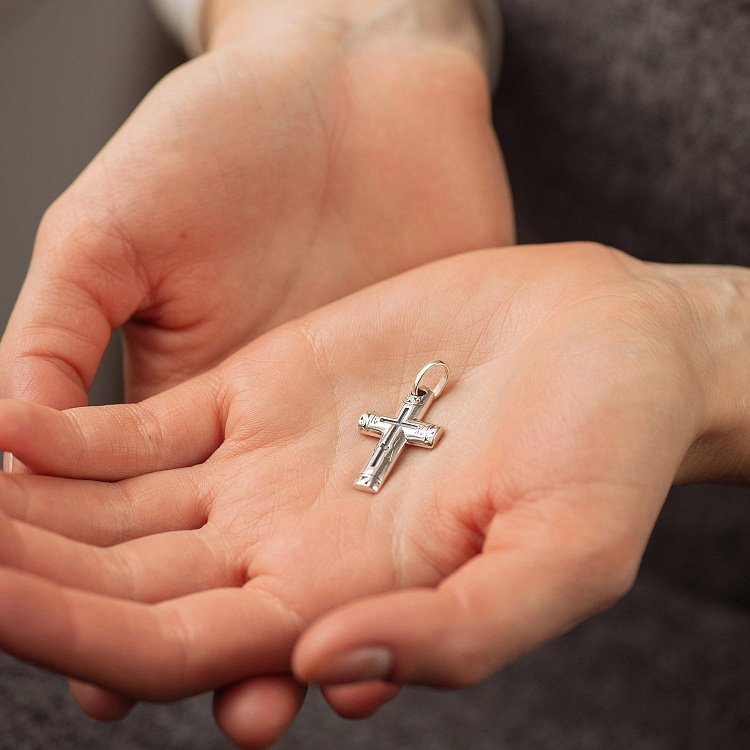 Серебряный православный крест (чернение) 131733 от ювелирного магазина Оникс - 3