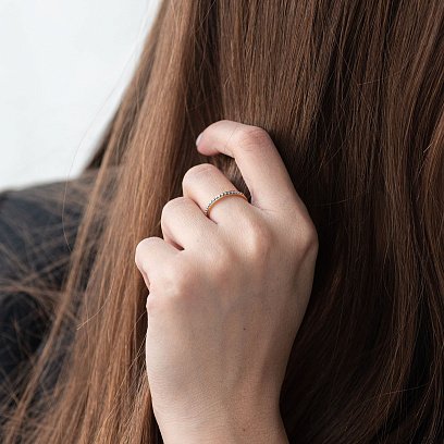 Каблучка в сріблі (позолота, чорніння) 112302 №3