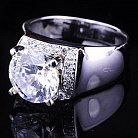 Женское кольцо (родий,фианиты) к02502 от ювелирного магазина Оникс