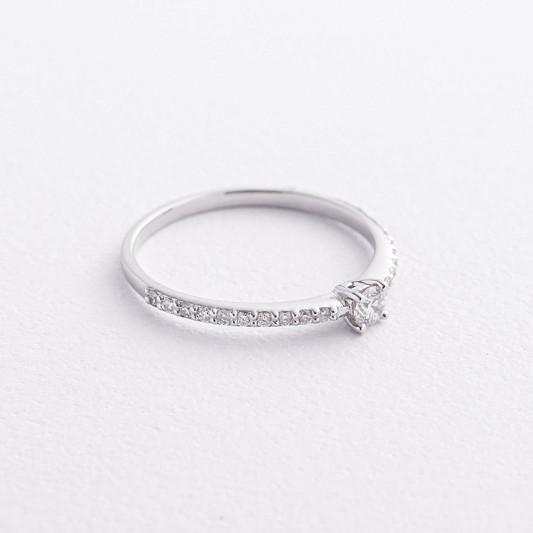 Помолвочное золотое кольцо с бриллиантами 101-10116/2(3.0)б от ювелирного магазина Оникс - 3