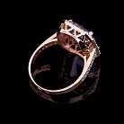 Золотое кольцо с аметистом и фианитами к03059 от ювелирного магазина Оникс - 2