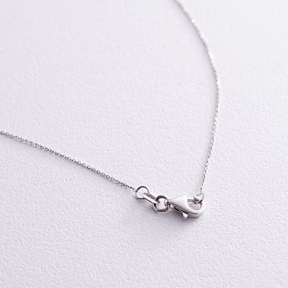 Золотое колье с одним камнем (бриллиант) колб0104z №3