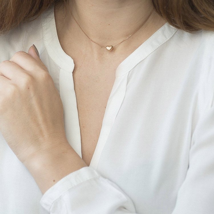 Золоте кольє "Серце" кол01186 від ювелірного магазину Онікс - 3