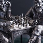 Срібна фігурка ручної роботи "Єврейські шахісти" 23083 от ювелирного магазина Оникс - 3
