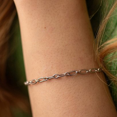 Серебряный браслет "Цепочка" 905-01511 №4