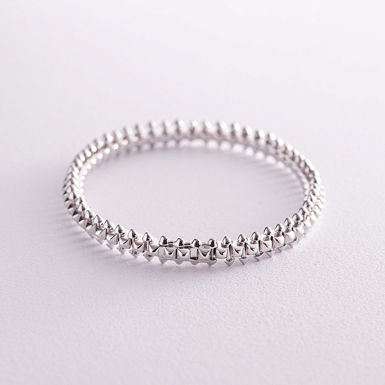 Жесткий браслет "Тереза" в серебре 141416 от ювелирного магазина Оникс - 2