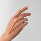 Золота каблучка з чорними діамантами кб0242sth от ювелирного магазина Оникс - 3