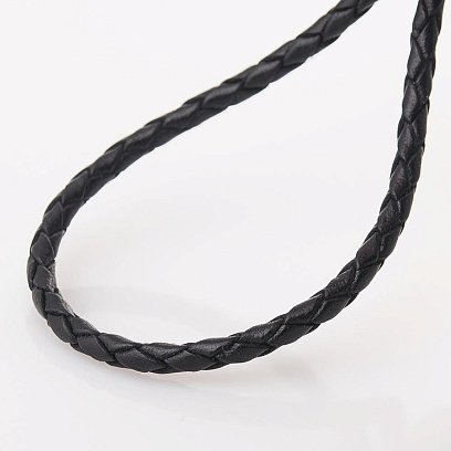 Кожаный шнурок "Рыбка" с золотой застежкой с молитвой (3мм) кол00493 №3