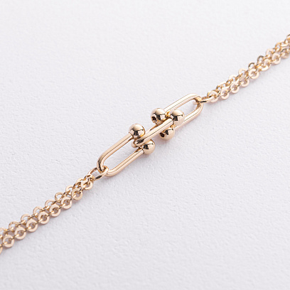 Браслет "Фантазия" в желтом золоте б05805 №2