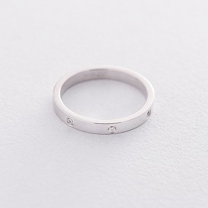 Золотое кольцо с фианитами к02950