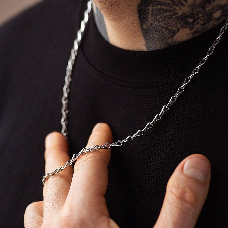 Мужская золотая цепочка ц00550 от ювелирного магазина Оникс - 3