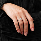 Золота каблучка з діамантами 244651121 от ювелирного магазина Оникс - 5