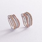 Золоті сережки з діамантами CR1492Egm от ювелирного магазина Оникс