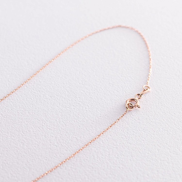 Двойное золотое колье "Хлоя" с фианитом кол01865 от ювелирного магазина Оникс - 3