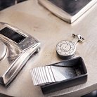 Серебряная фигура ручной работы "Ювелир за работой" сер00034ю от ювелирного магазина Оникс - 3