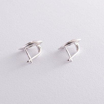 Срібні сережки "Сяйво" 122929 №4