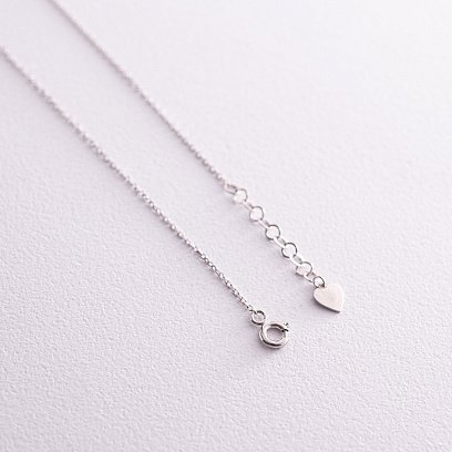 Золоте кольє "Хрестик" з фіанітами кол02196 №8