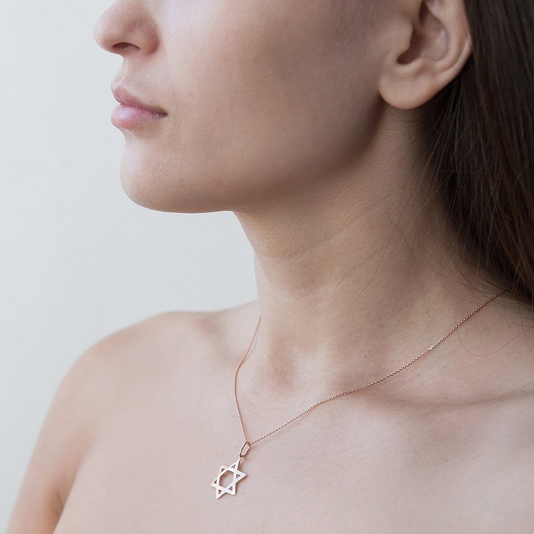 Золотий кулон "Зірка Давида" п03462 від ювелірного магазину Онікс - 2