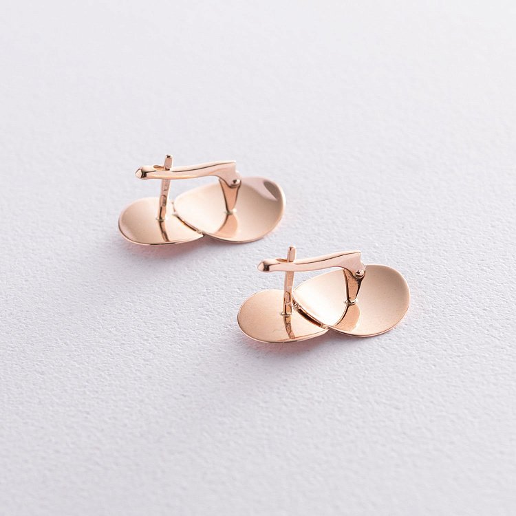 Сережки "Унікальні" в червоному золоті 470578 від ювелірного магазину Онікс - 10