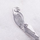 Серебряная ложка с попугаем 24036 от ювелирного магазина Оникс - 2