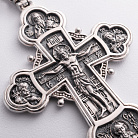 Православний хрест "Розп'яття Христове, Олександр Невський, Димитрій Донський, Сергій Радонезький. Архангел Михаїл" 133354 от ювелирного магазина Оникс - 1
