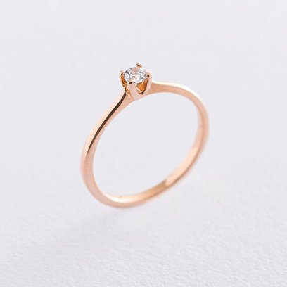 Золотое помолвочное кольцо (циркон Swarovski) к06224