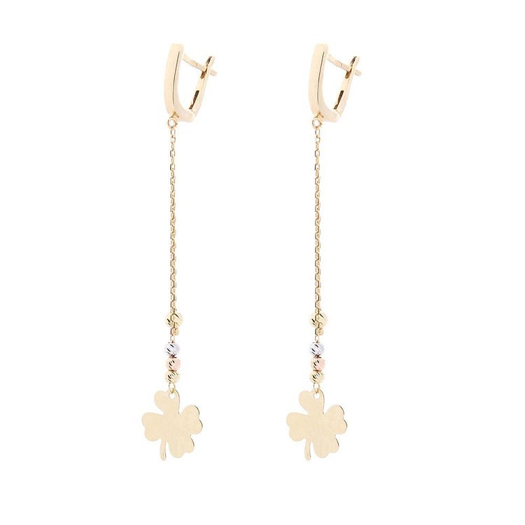 Золоті сережки "Конюшина" с05628 від ювелірного магазину Онікс - 1