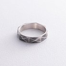 Серебряное текстурное кольцо 1055 от ювелирного магазина Оникс - 2