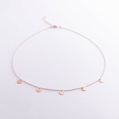 Золотое колье "Монетки" кол01435 №2