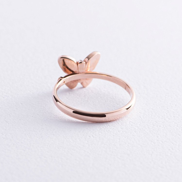 Золотое кольцо "Бабочка" с бриллиантами 29592421 от ювелирного магазина Оникс - 3