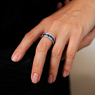 Золотое кольцо с бриллиантами и сапфирами кб0650rc от ювелирного магазина Оникс - 2