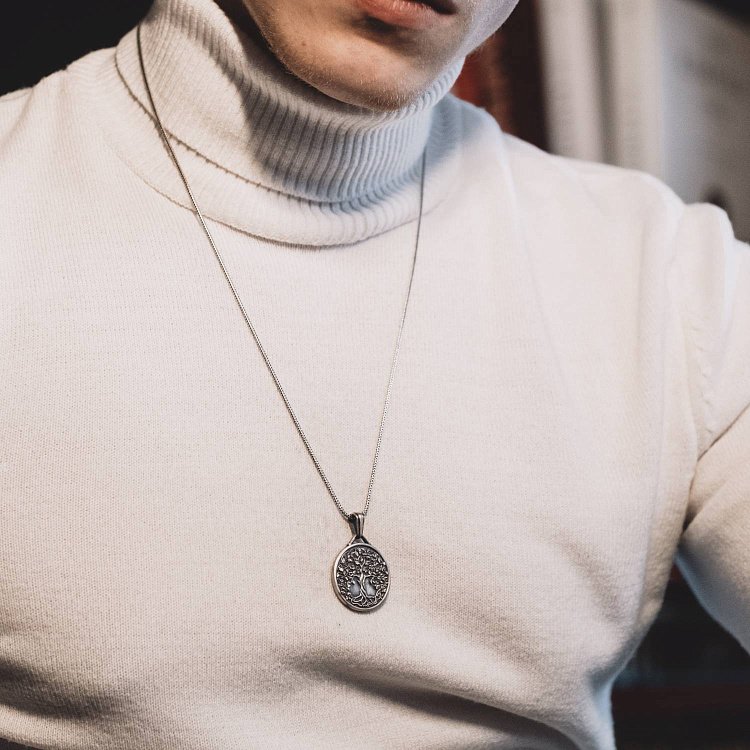 Срібний кулон "Дерево життя" (можливе гравіювання) 133187 від ювелірного магазину Онікс - 3