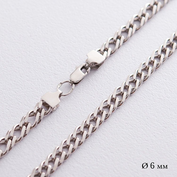 Срібний ланцюжок (плетіння Рембо) р010312 від ювелірного магазину Онікс