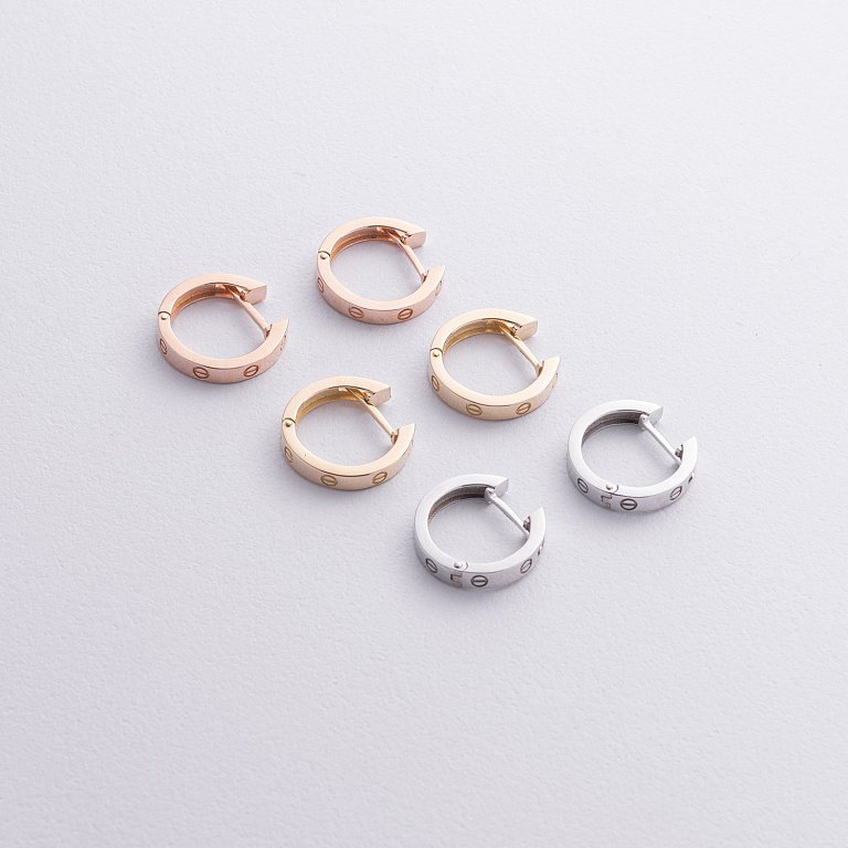 Серьги - кольца 