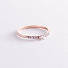 Помолвочное золотое кольцо с бриллиантами и сапфиром 101-10126/2 от ювелирного магазина Оникс