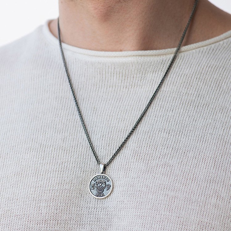 Срібний кулон "Memento mori" 133134 від ювелірного магазину Онікс - 3