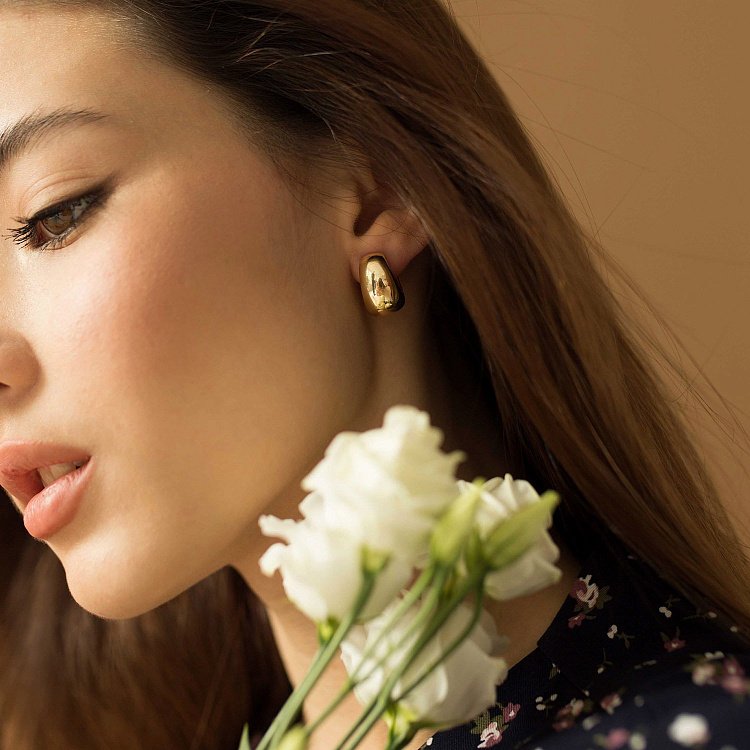 Сережки в жовтому золоті "Грація" с06690 від ювелірного магазину Онікс - 9