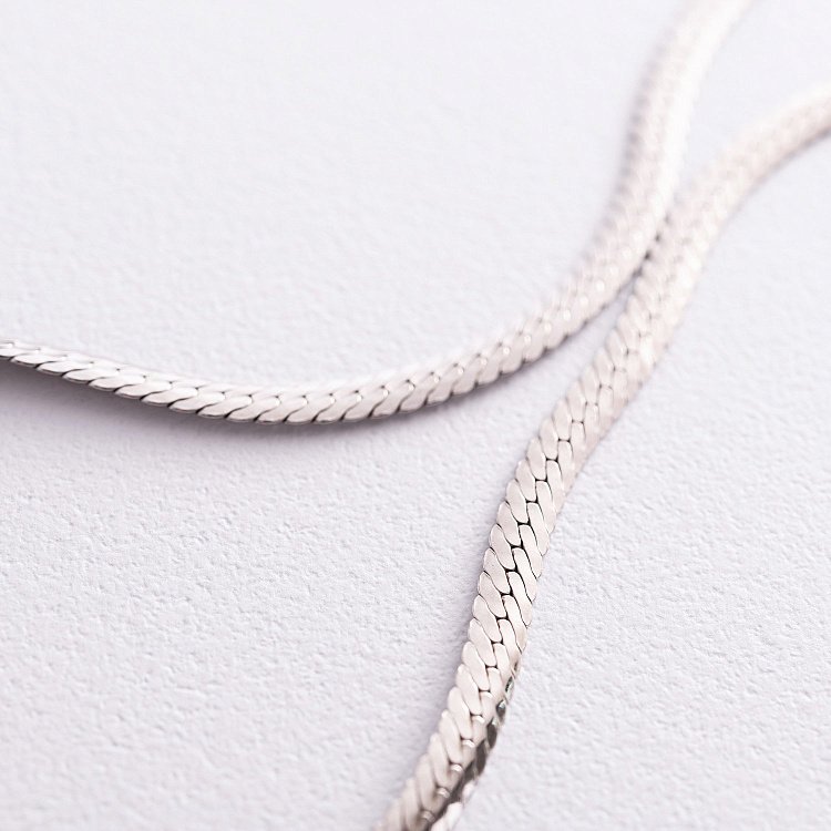 Серебряная цепочка (снейк) рс134519 от ювелирного магазина Оникс - 4