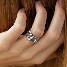 Широкое кольцо "Odette" в серебре 7100 от ювелирного магазина Оникс - 4
