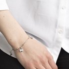 Срібний браслет (емаль, фіаніт) 141333 от ювелирного магазина Оникс - 4